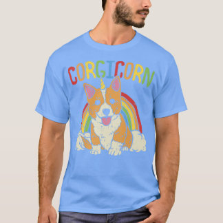 T-shirt Funny Welsh Corgi Chien Corgicorn-1164
