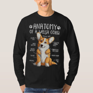 T-shirt Funny Welsh Corgi Dog Anatomy Dog    437