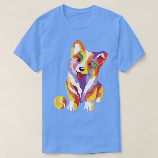 T-shirt Funny Welsh Corgi Pembroke Chien croquis Chien Mam (Design devant)