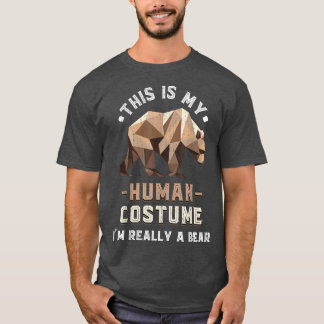 T-shirt Funny Wildlife Animal Lover Human Costume Grizzly