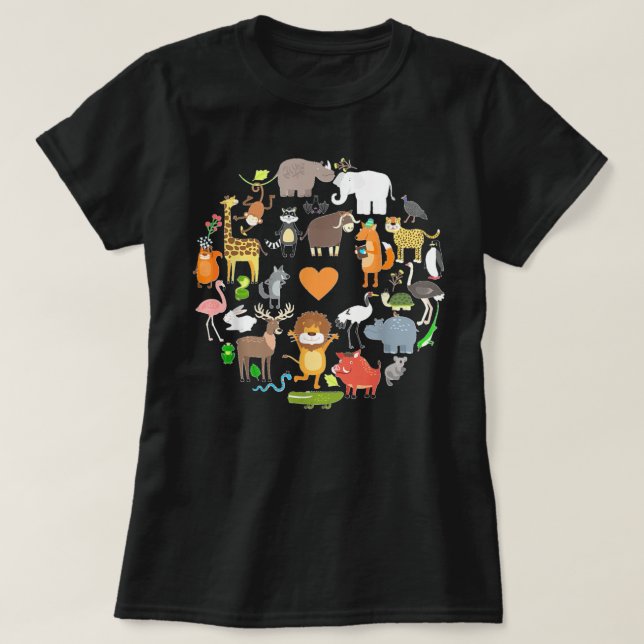 T-shirt Funny Wildlife Safari Animaux Cadeaux pour les ama (Design devant)