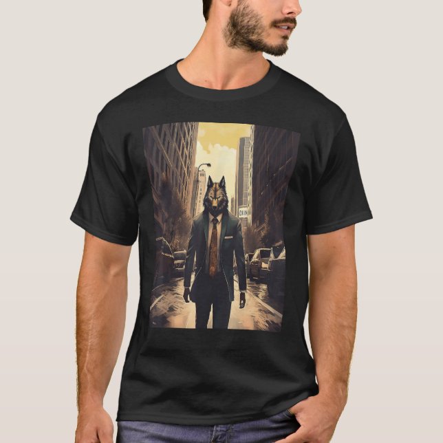 T-shirt Funny Wolf meilleures conceptions idée art cool Wa (Devant)