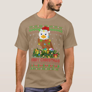 T-shirt Funny Xmas Lighting Tree Santa Ugly Eagle Christma