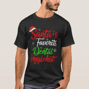 T-shirt Funny Xmas Père Noël Favori Dental Hygienist Chris
