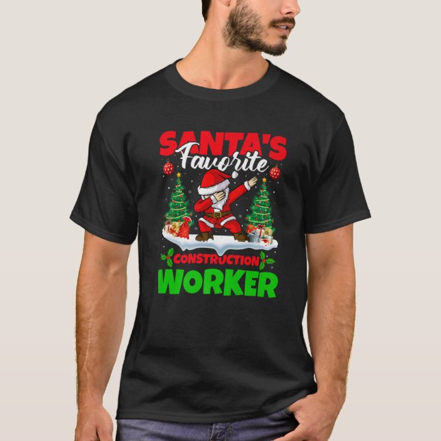 T-shirt Funny Xmas Père Noël Favori Juge-arbitre Noël (Devant)