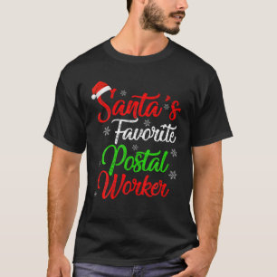 T-shirt Funny Xmas Père Noël Favori Postal Worker Christma