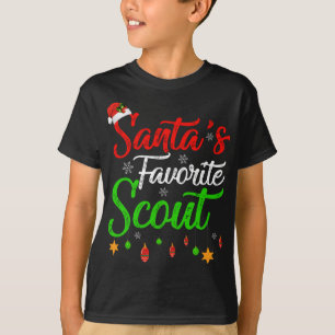 T-shirt Funny Xmas Père Noël Favori Scout Noël