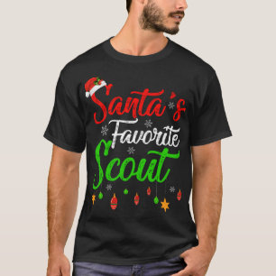 T-shirt Funny Xmas Père Noël Favori Scout Noël