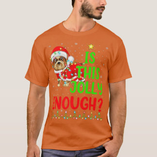 T-shirt Funny Xmas Tree Est Ce Jolly Assez Bulldog Chris