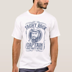 T-shirt Funny Yacht Rock Capitaine Pontoon Boat Party Musi
