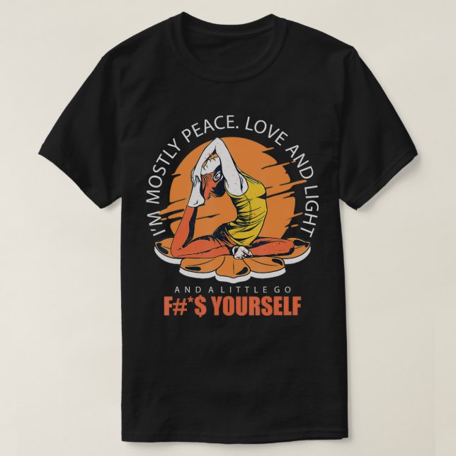 T-shirt Funny Yoga Humour (Design devant)