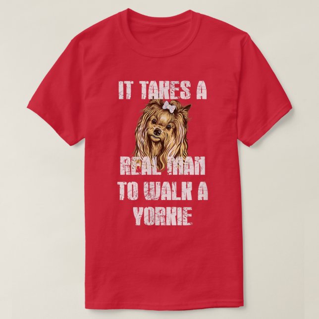 T-shirt Funny Yorkie  (Design devant)