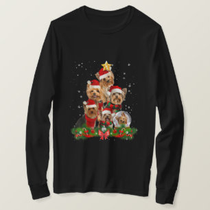 T-shirt Funny Yorkshire Terrier Doigt de Noël