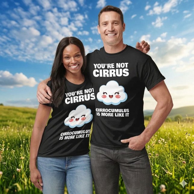 T-shirt Funny You're Not Cirrus Cloud Jokes (Funny You're Not Cirrus Cloud Joke Shirt Cover Photo)