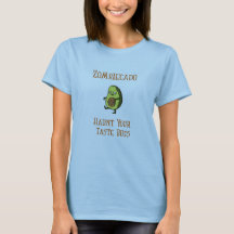 Funny Zombie Avocado Tee - shirt pour cadeau Hallo