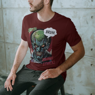 T-shirt Funny Zombie Personnalisé Nom Le Cool Comic book