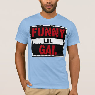 T-shirt FunnyLilGalRéagit Chemise de lutte d'attitude (cou