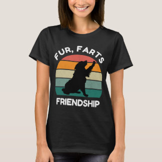 T-shirt Fur, Farts, Friendship - Funny Dog Lover Retro