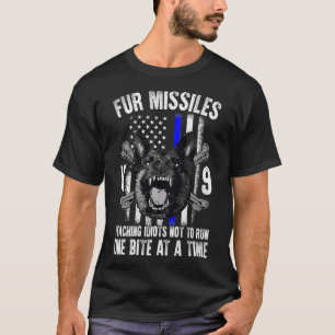 T-shirt Fur Missiles Enseigner Idiots Ne Pas Faire Un Bite