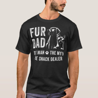 T-shirt Fur Papa Homme Mythe Revendeur de Collations Fête 