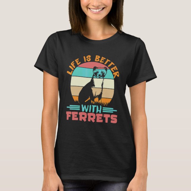 T-shirt Furet avec des furets (Devant)