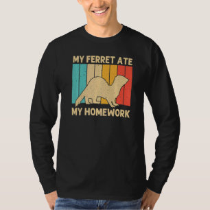 T-shirt Furet Cool Pour Enfants Garçons Propriétaire De Fu