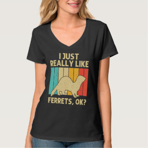 T-shirt Furet Cool Pour Hommes Femmes Animal Propriétaire