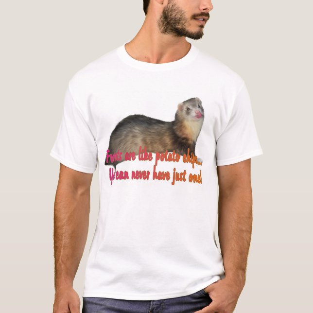 T-shirt Furet de pommes chips (Devant)