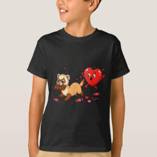 T-shirt Furet drôle coeur chocolat valentin femmes hommes