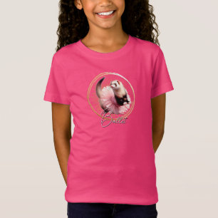 T-Shirt Furet drôle en tutu faisant du ballet