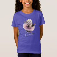 Furet mignon en tutu faisant du ballet