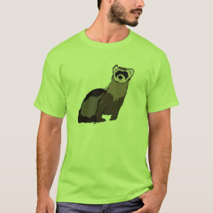T-shirt Furet vert