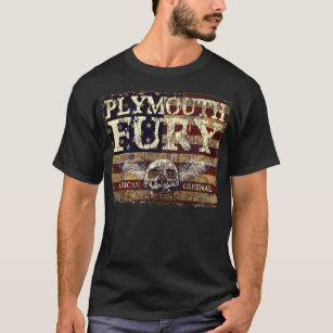 T-shirt Fureur de Plymouth contre le drapeau érodé - le