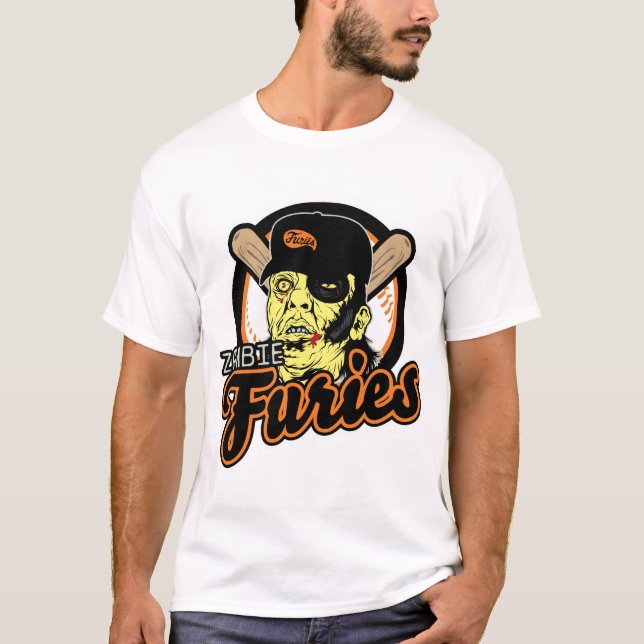 T-shirt Fureurs de base-ball de zombi (Devant)