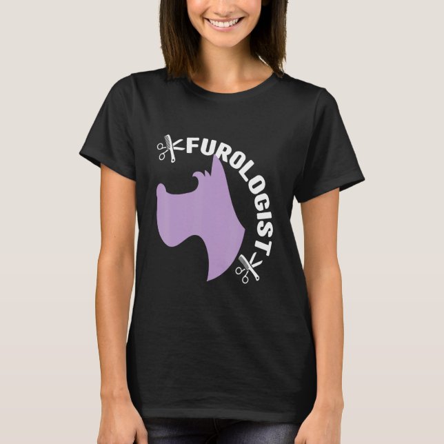 T-shirt Furologist Dog Groomer Pet Grooming Men Women (Devant)