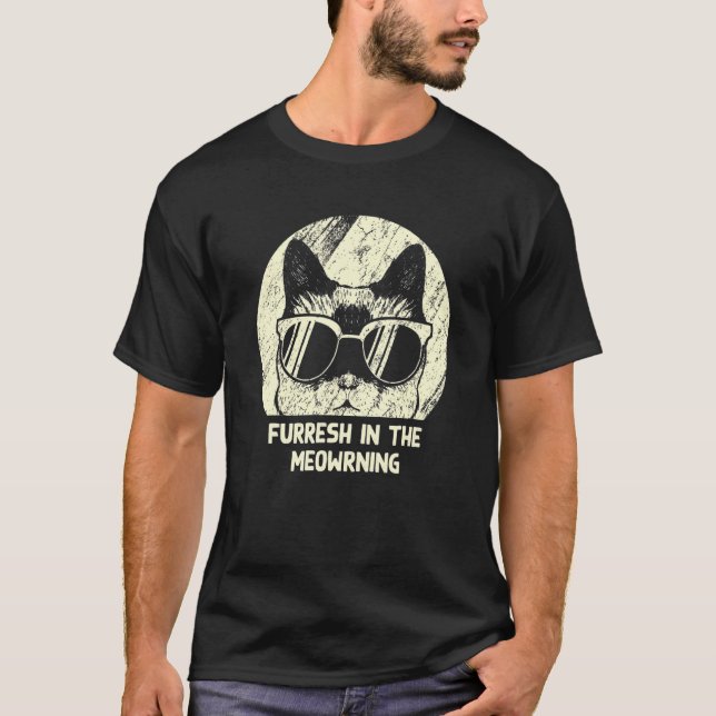 T-shirt Furresh dans le chat du matin Kitten Positivité 1 (Devant)