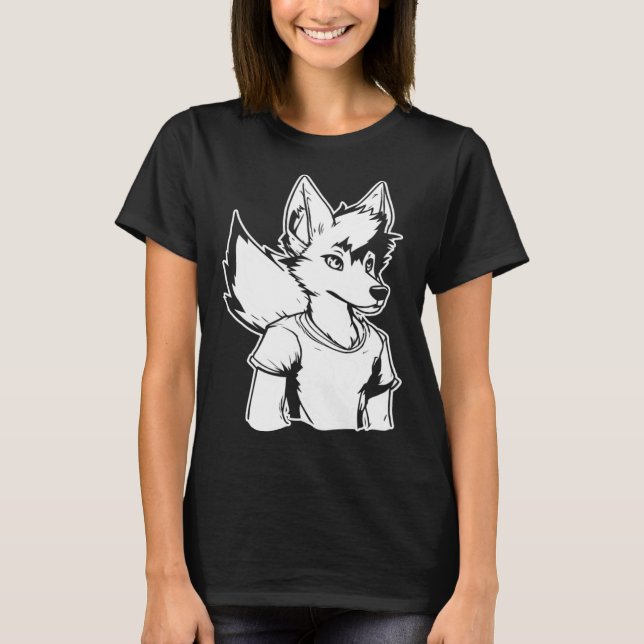 T-shirt Furries Fursona  Cosplay Communauté Furry (Devant)