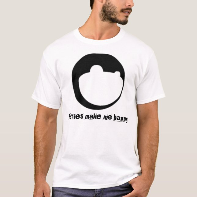 T-shirt Furries me rendent heureux (Devant)