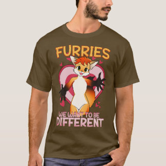 T-shirt Furries nous voulons être différents I Furries Fan
