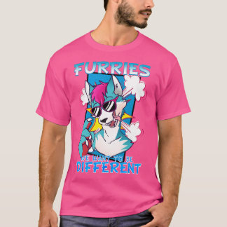 T-shirt Furries nous voulons être différents I Furries Fan