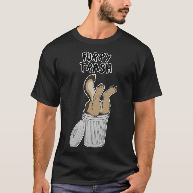 T-shirt Furry Trash German Shepherd (Devant)