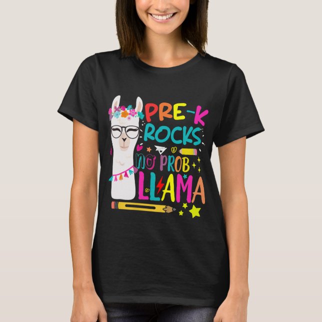 T-shirt Fuseaux Pré-k Pas d'appareillage Llama Prob-Llama (Devant)