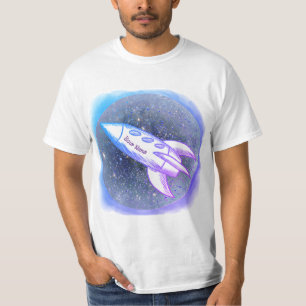 T-shirt Fusée Bleue