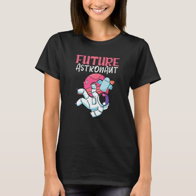 T-shirt Fusée de science planète espace univers futur  (Devant)
