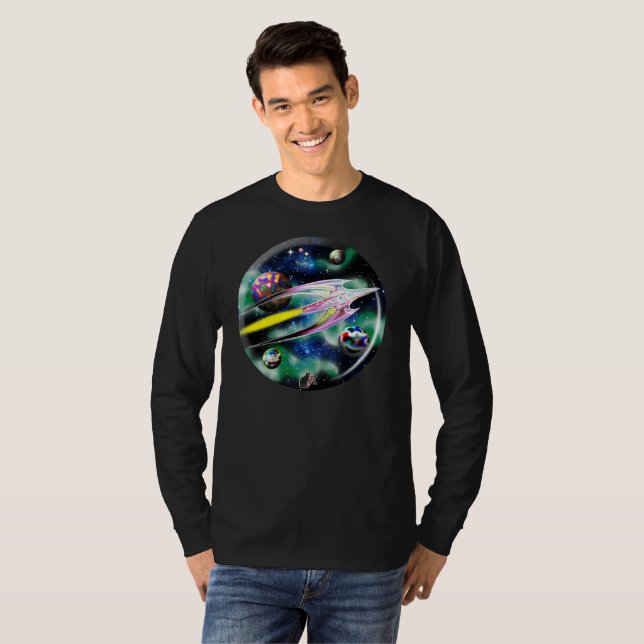 T-Shirt Fusée en Verre (Devant entier)