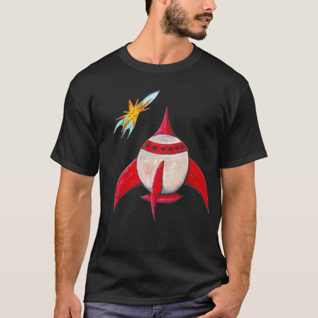 T-shirt Fusée explosant (Devant)