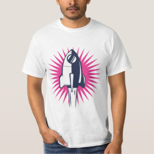 T-shirt Fusée spatiale rétro