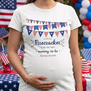 T-shirt Fusée Sur Le Chemin ! 4 Juillet Baby Shower
