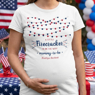 T-shirt Fusée Sur Le Chemin ! 4 Juillet Baby Shower