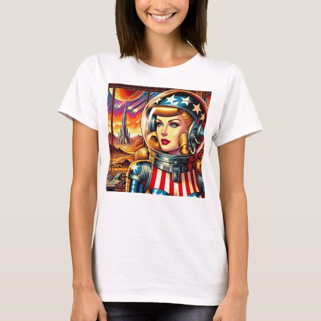 T-shirt Fusées parmi les étoiles  (Devant)